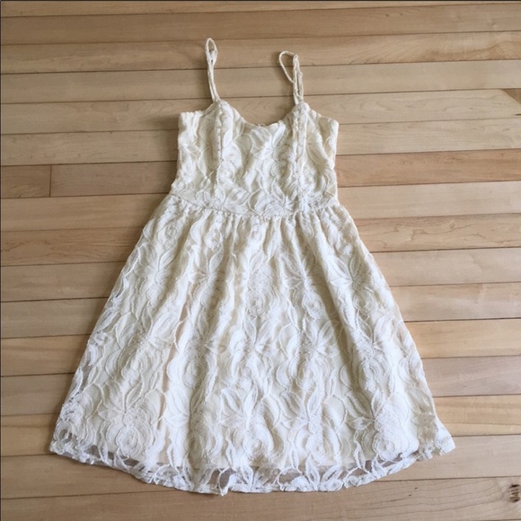 Nordstrom Cream Lace Dress Size Small - Picture 1 of 5